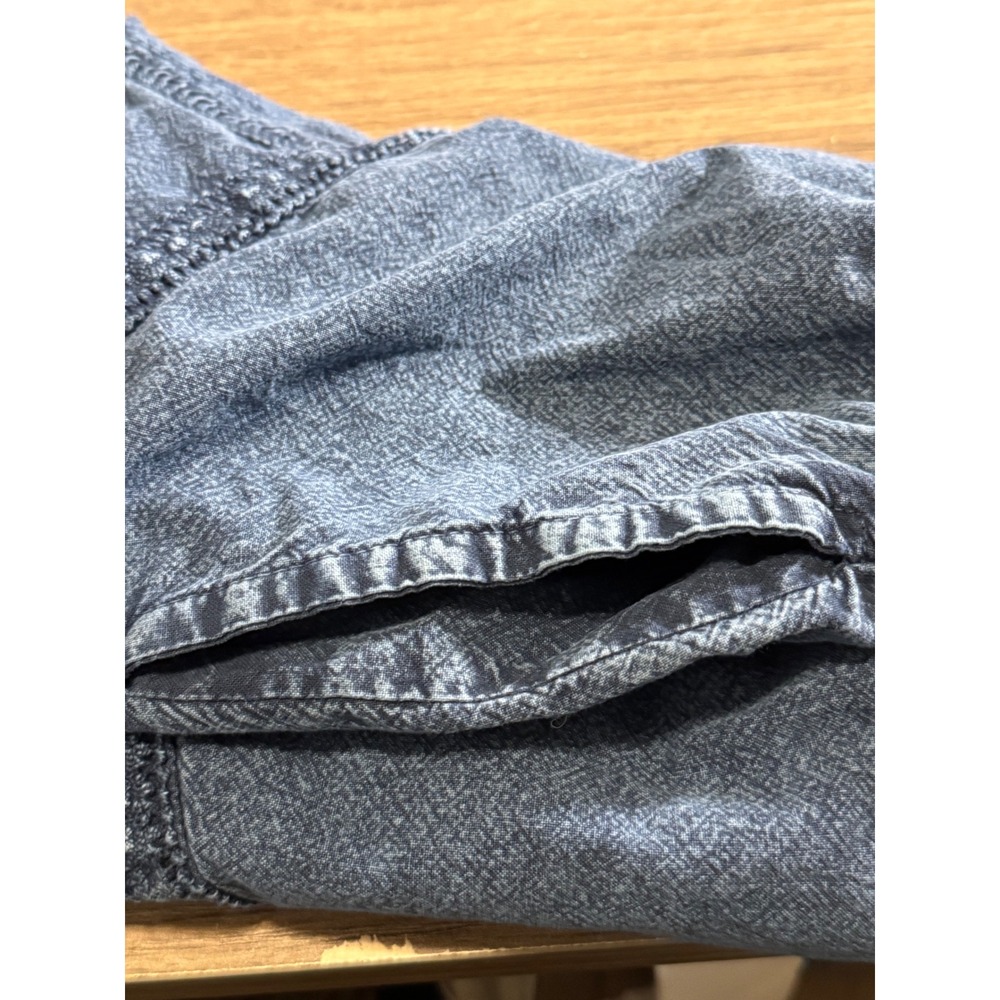 NOVCA Blue Washed Denim‎ Embroidered Midi Skirt Women's Size S Boho Festival - Picture 7 of 8